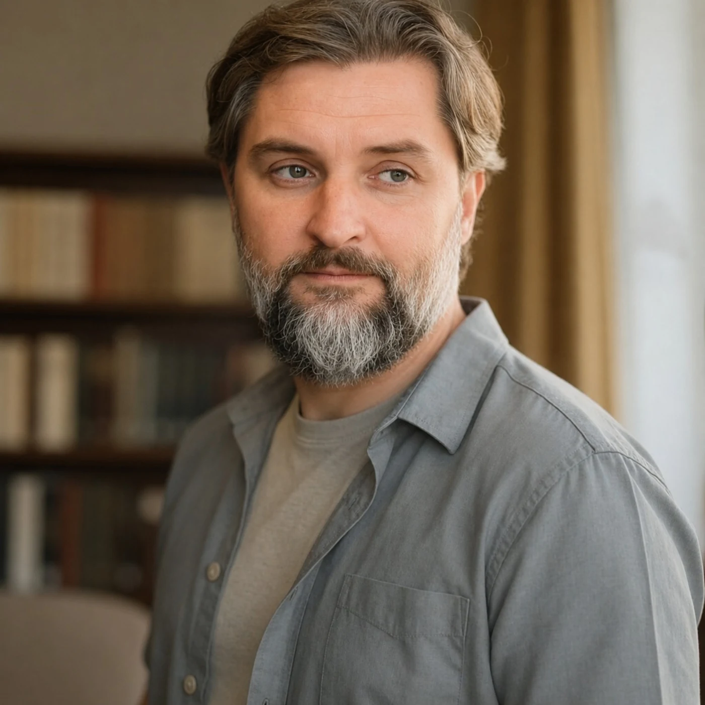 Дмитрий Мужив, портрет в интерьере